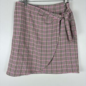 LOFT Plaid School Girl Skirt Woman’s Sz 6 Small Pink Preppy Academia Clueless